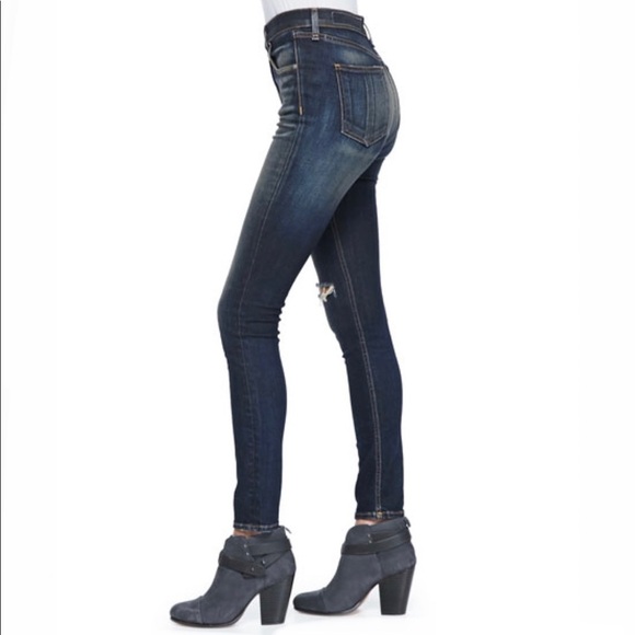 rag & bone Justine High-Rise Skinny Jeans, Mateos - Picture 3 of 13